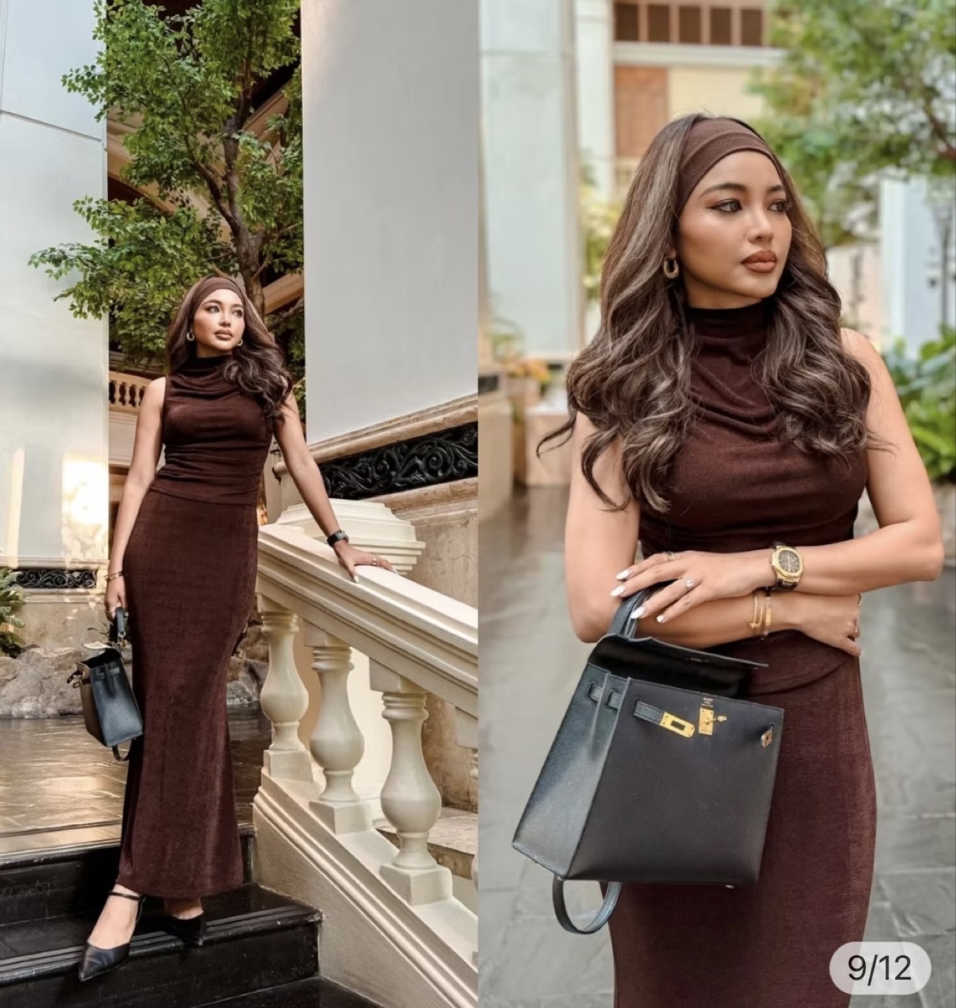 Brown Two-Piece Knit Set - photo 4