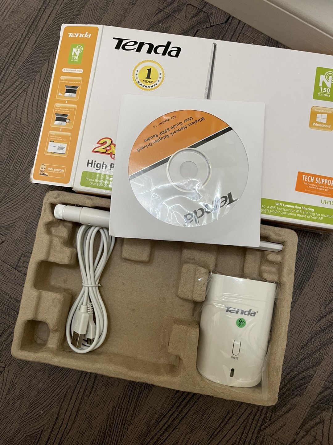 Tenda High Power Wireless N150 USB Adapter - photo 2