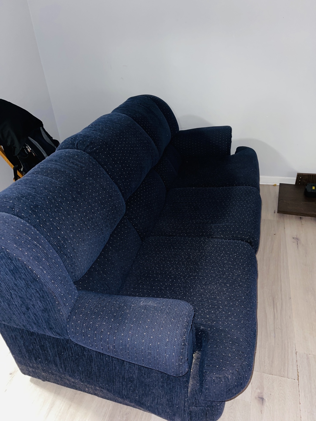 Navy Blue Three-Seater Sofa