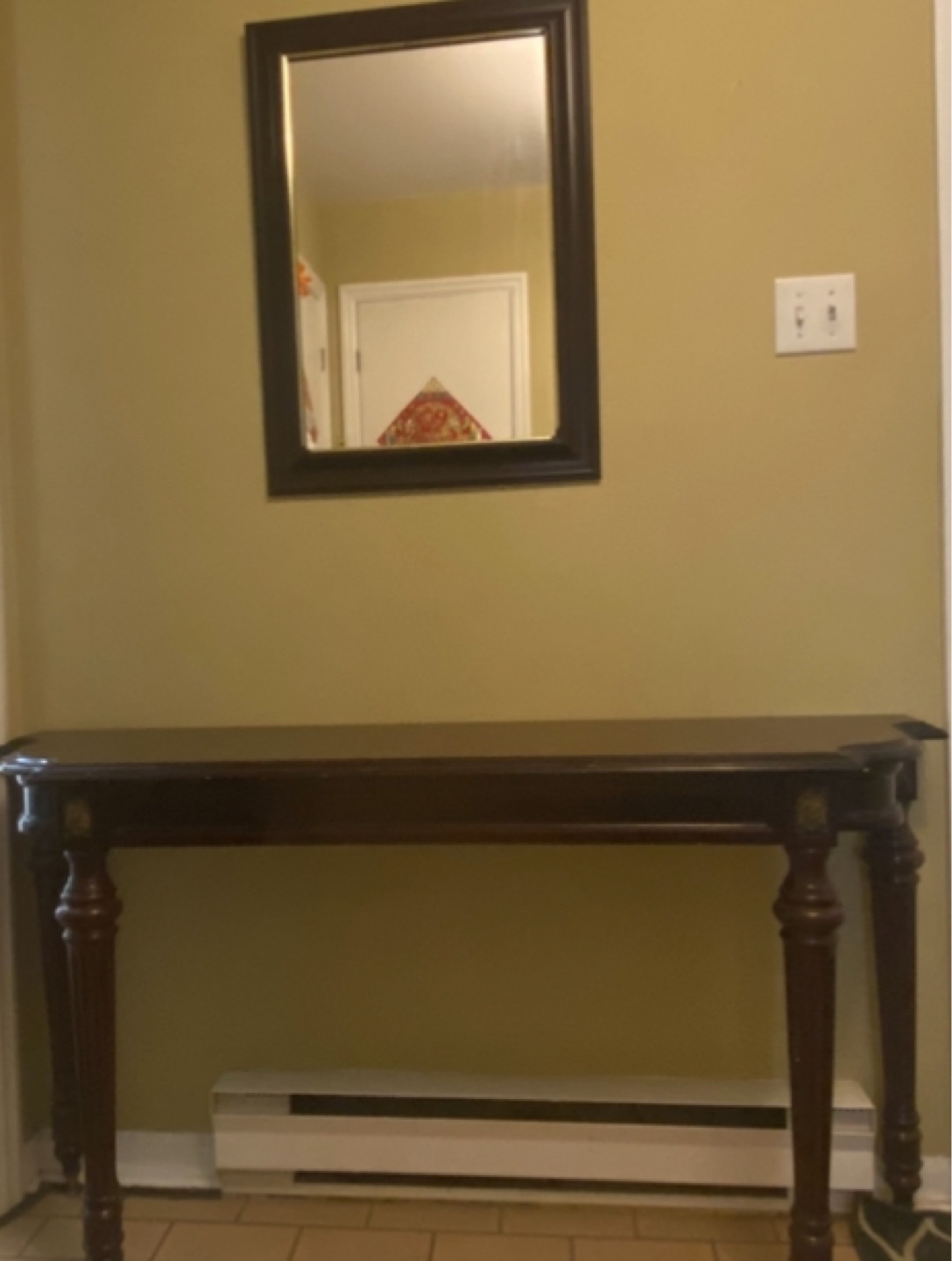 Dark Wood Console Table