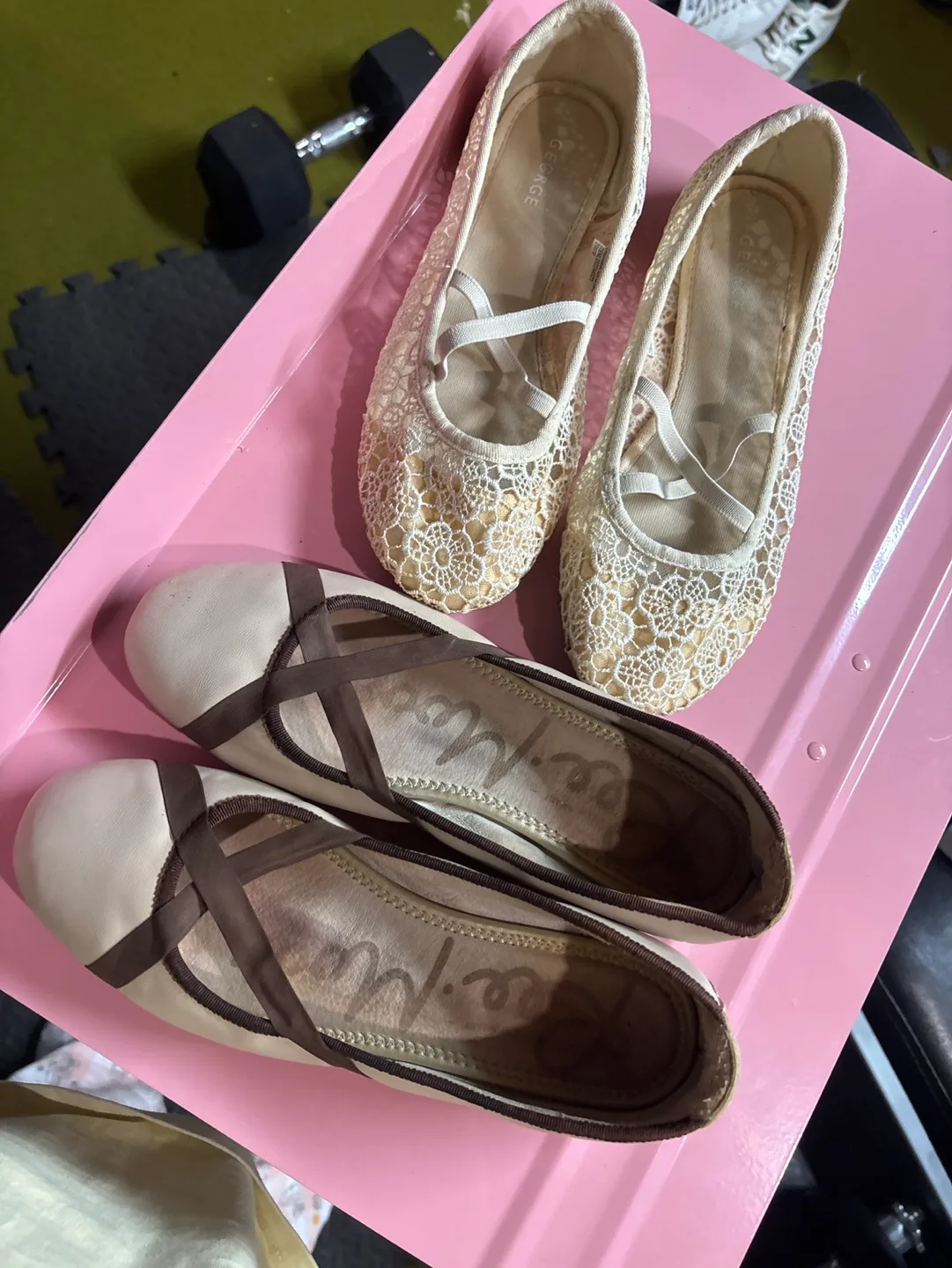 Two pairs of women's flats thumbnail