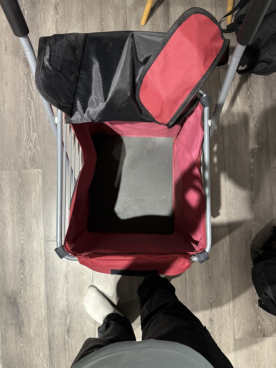 Rolling Shopping Cart with Removable Fabric Bag - photo 3