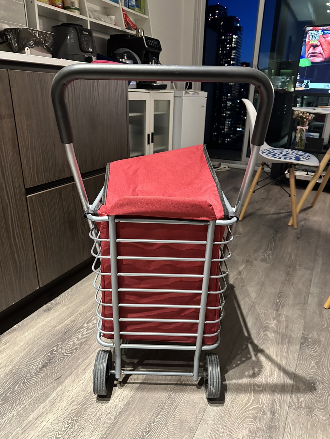Rolling Shopping Cart with Removable Fabric Bag - photo 4