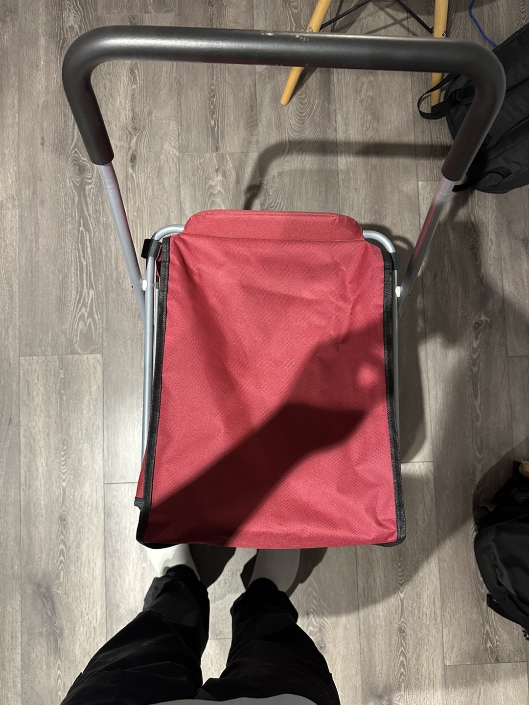Rolling Shopping Cart with Removable Fabric Bag - photo 2