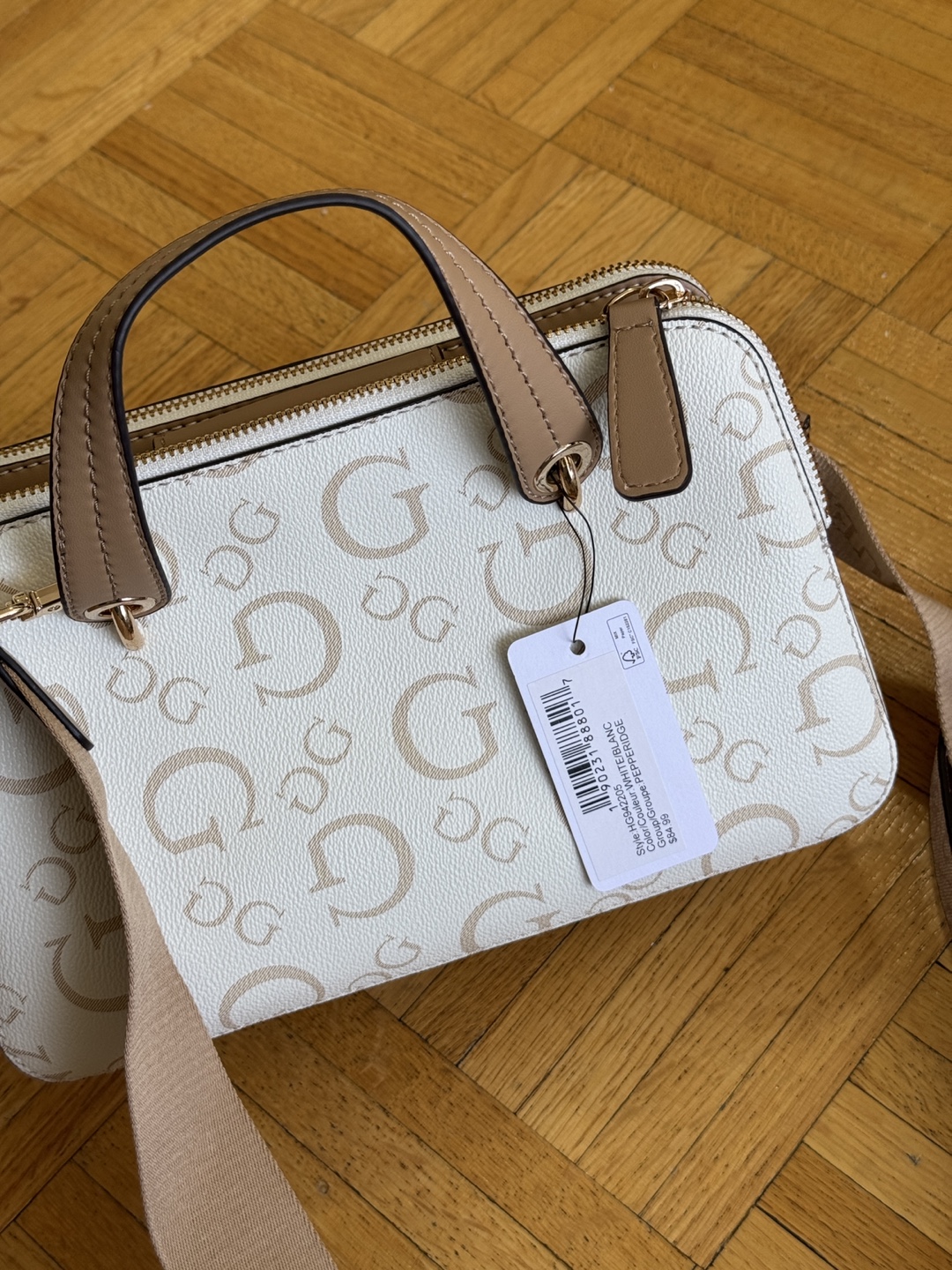 Guess handbag -  Pebbled Cream - photo 5