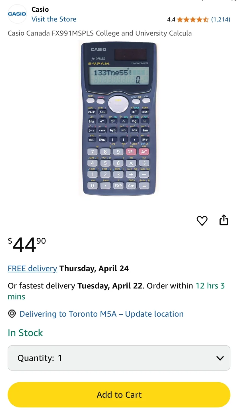 Casio FX-300ES & FX-991MS Scientific Calculators image indicator(2)