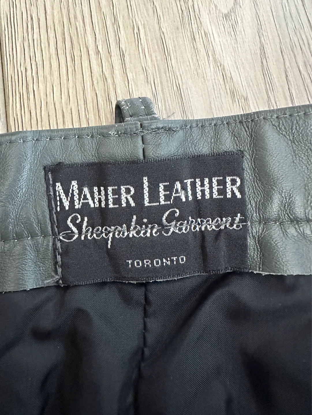 Vintage Maher Leather Sheep Leather Pants image indicator(2)