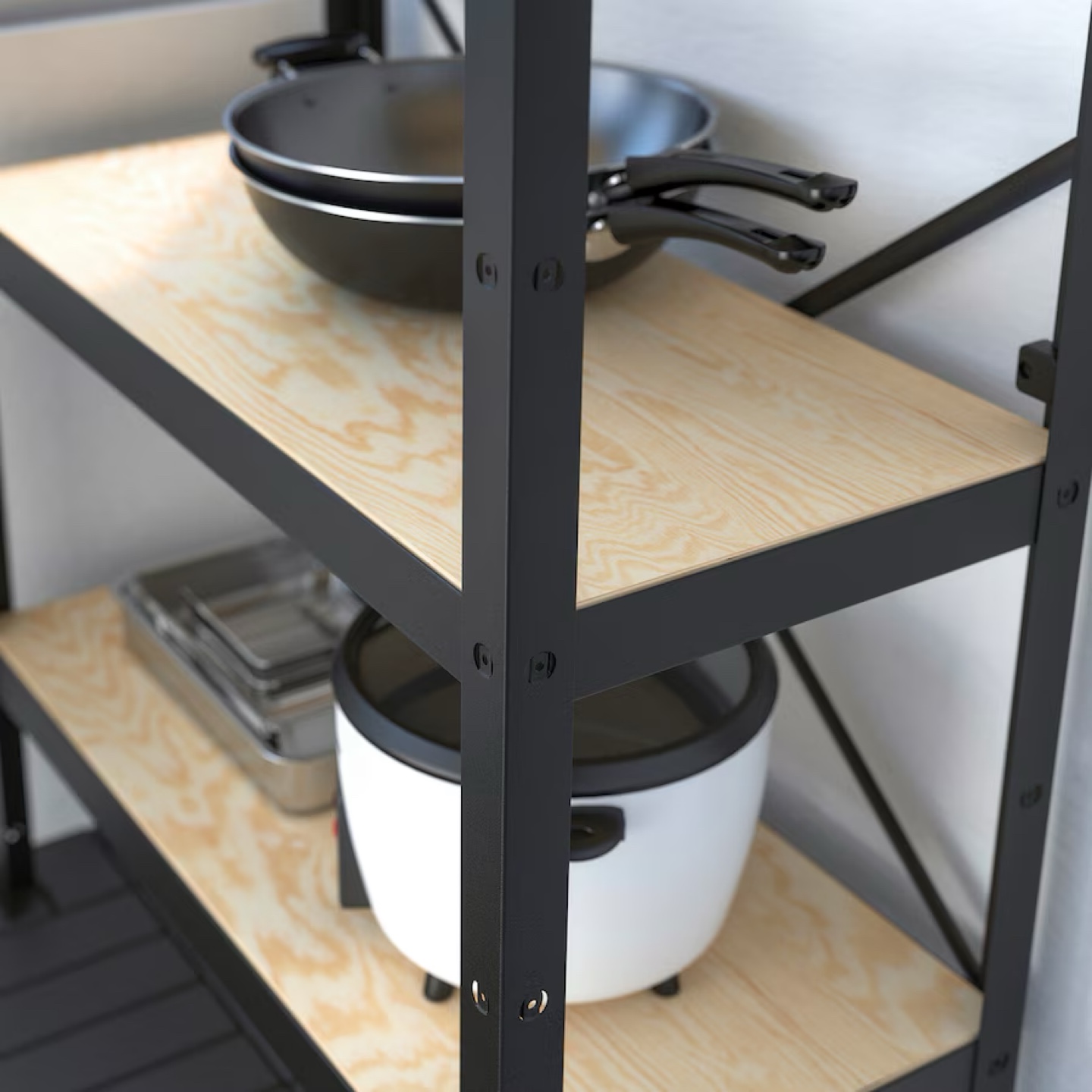 IKEA Lack 3-shelf shelving unit - Black - photo 3