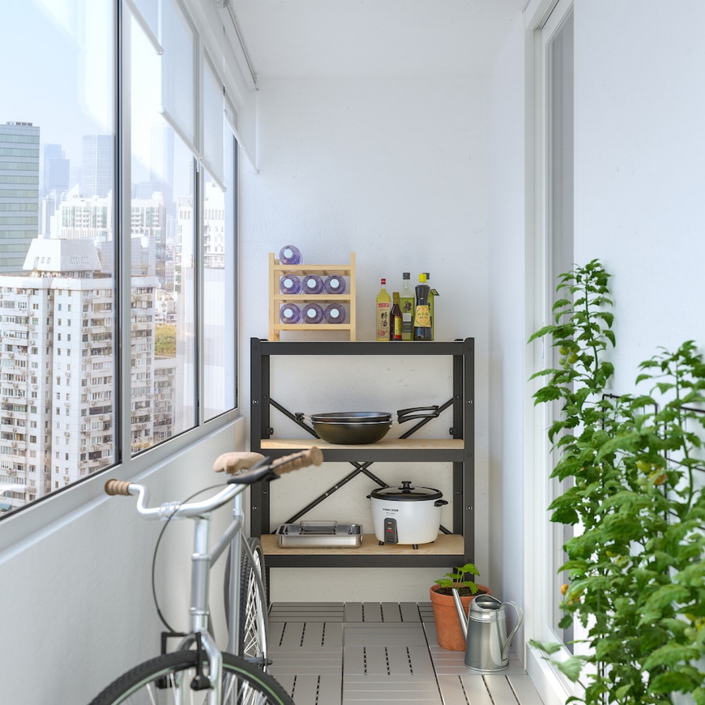 IKEA Lack 3-shelf shelving unit - Black - photo 2