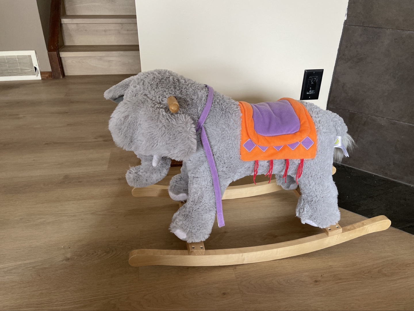 Free rocking elephant toy for toddlers