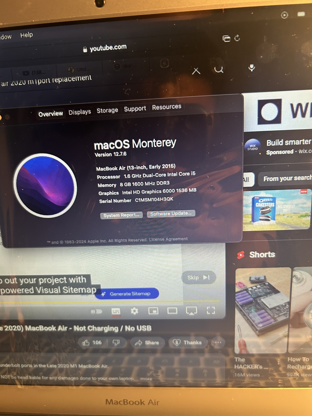 MacBook Air 13-inch Early 2015, 8GB RAM, 256GB SSD - photo 2