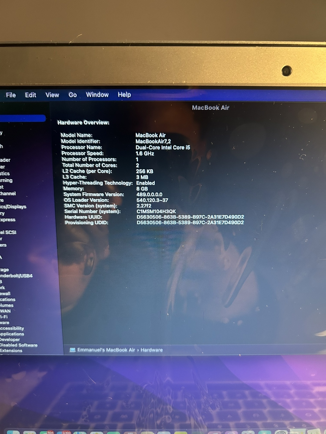 MacBook Air 13-inch Early 2015, 8GB RAM, 256GB SSD - photo 3