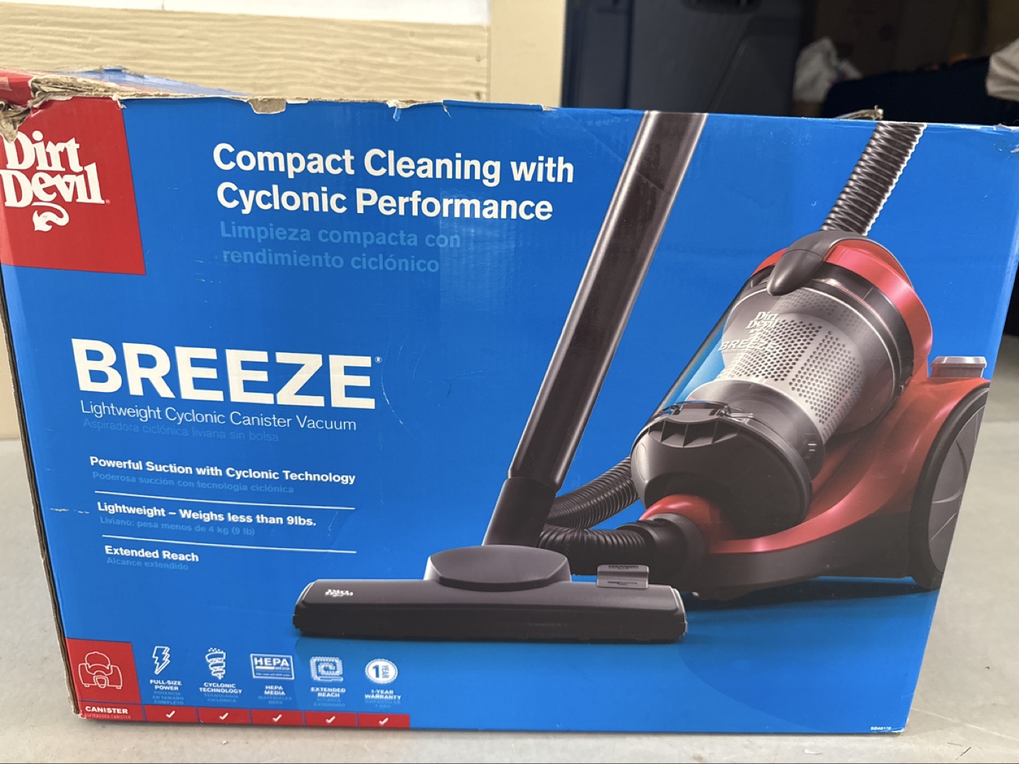 Dirt Devil Breeze Lightweight Canister Vacuum