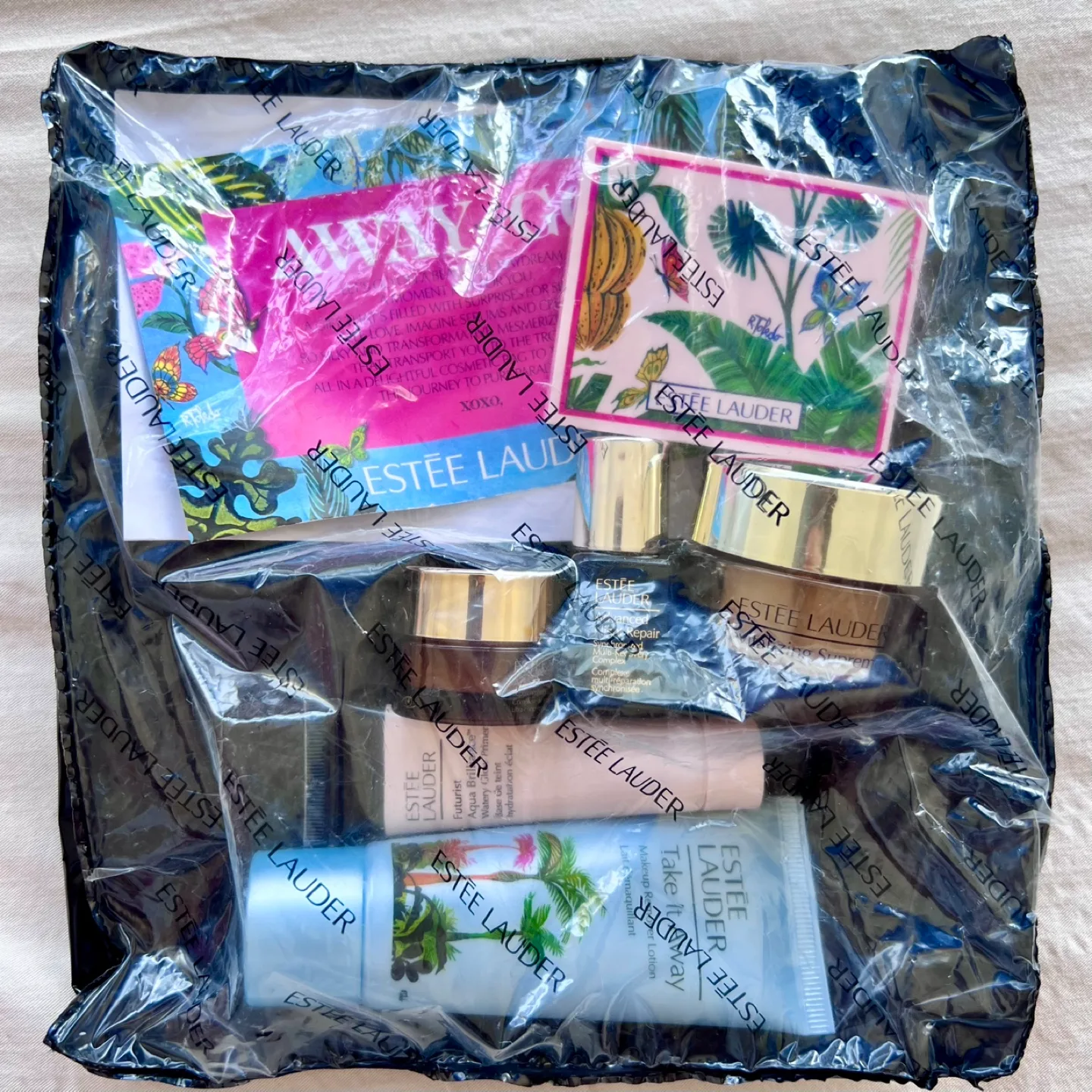 《Brand New》Estée Lauder Deluxe Skincare Set with Cosmetic Bag image indicator(3)