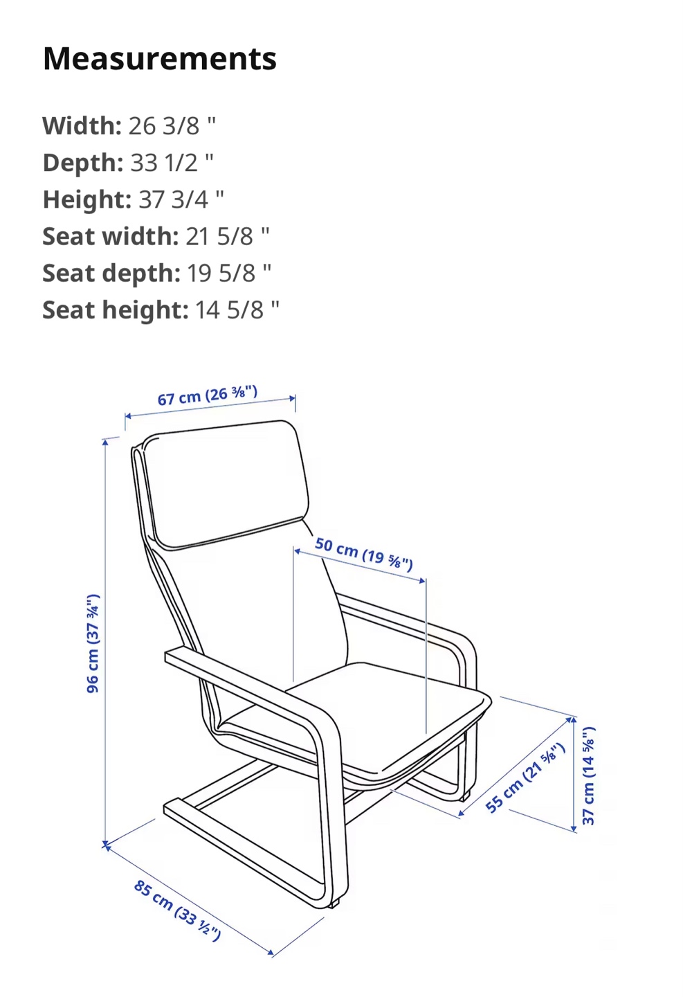 IKEA STRANDMON Wing Chair - Off-White - photo 2