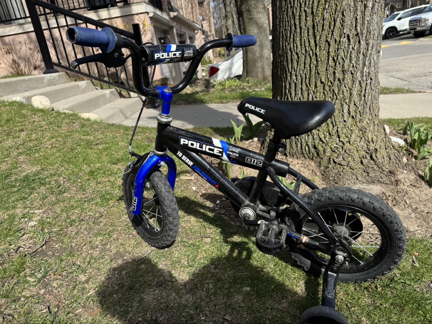 Kids Police 12" Bike with Training Wheels
