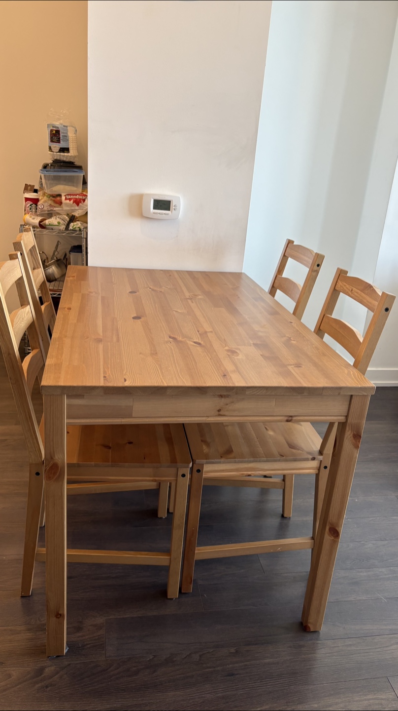 IKEA Dining Table with 4 Chairs
