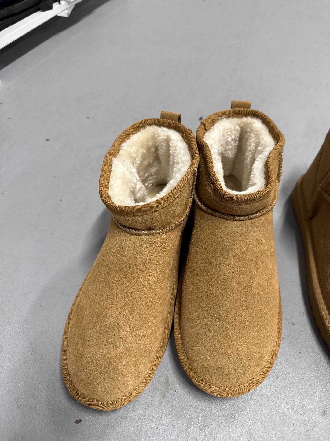 Tan Suede Sheepskin Boots - photo 2