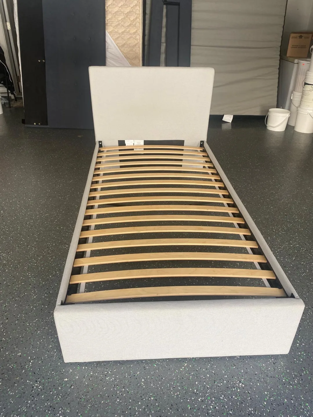 Single Bed Frame with Mattress thumbnail