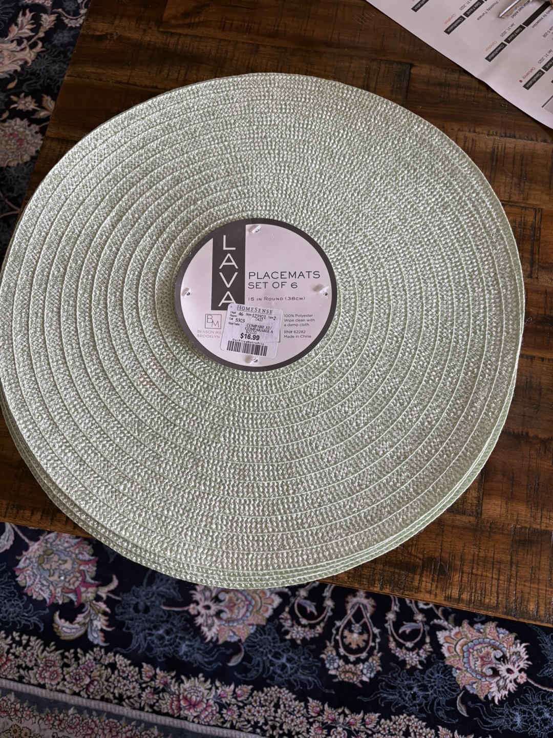 Benson Mills Lava Placemats - Set of 6
