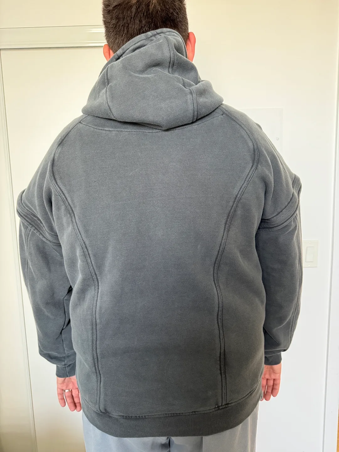 Men’s Grey Zip-Up Hoodie image indicator(2)