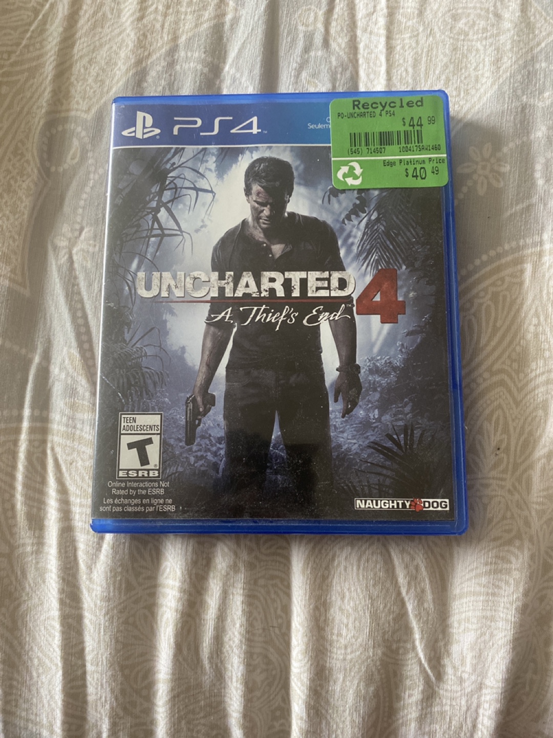 Uncharted 4: A Thief's End PS4 Game
