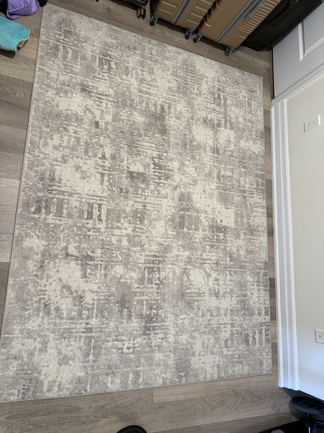 2 Large Area Rug - Beige and Grey Abstract Design - photo 4