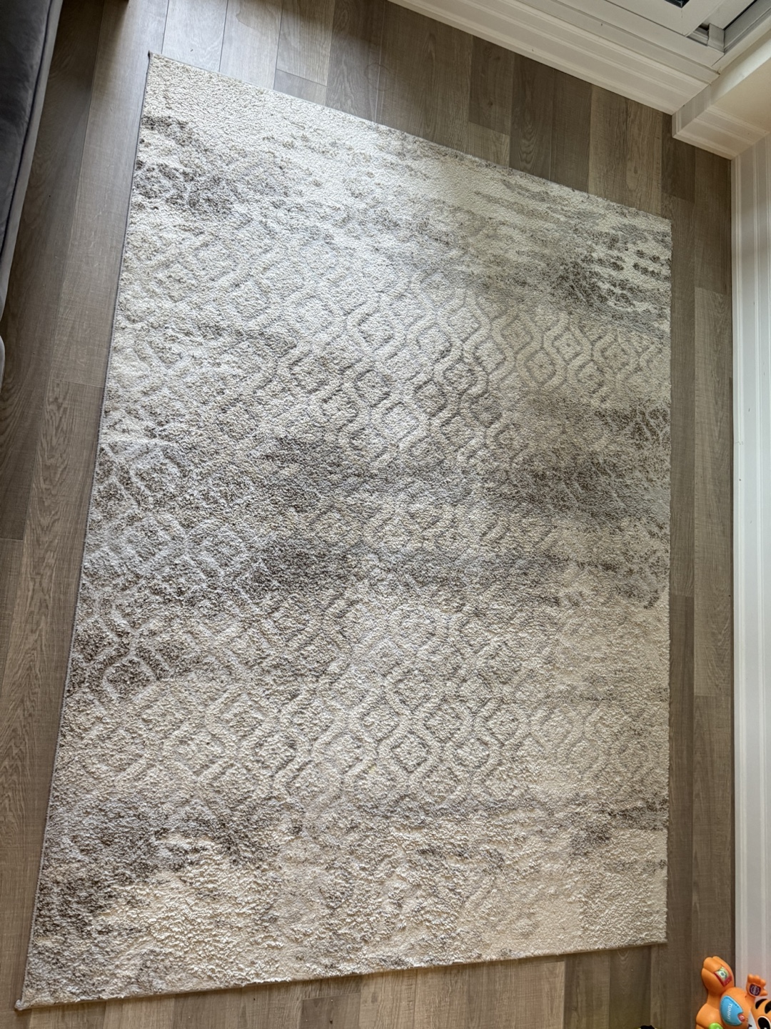 2 Large Area Rug - Beige and Grey Abstract Design - photo 2