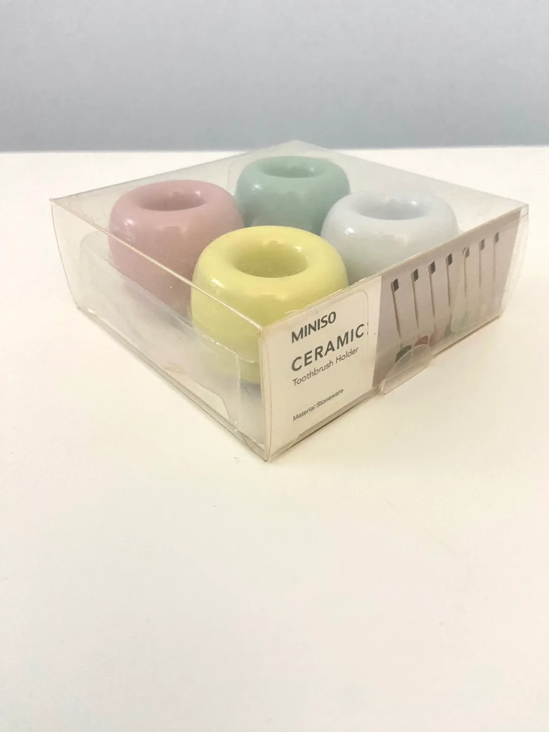 MINISO Ceramic Toothbrush Holders - Set of 4 thumbnail