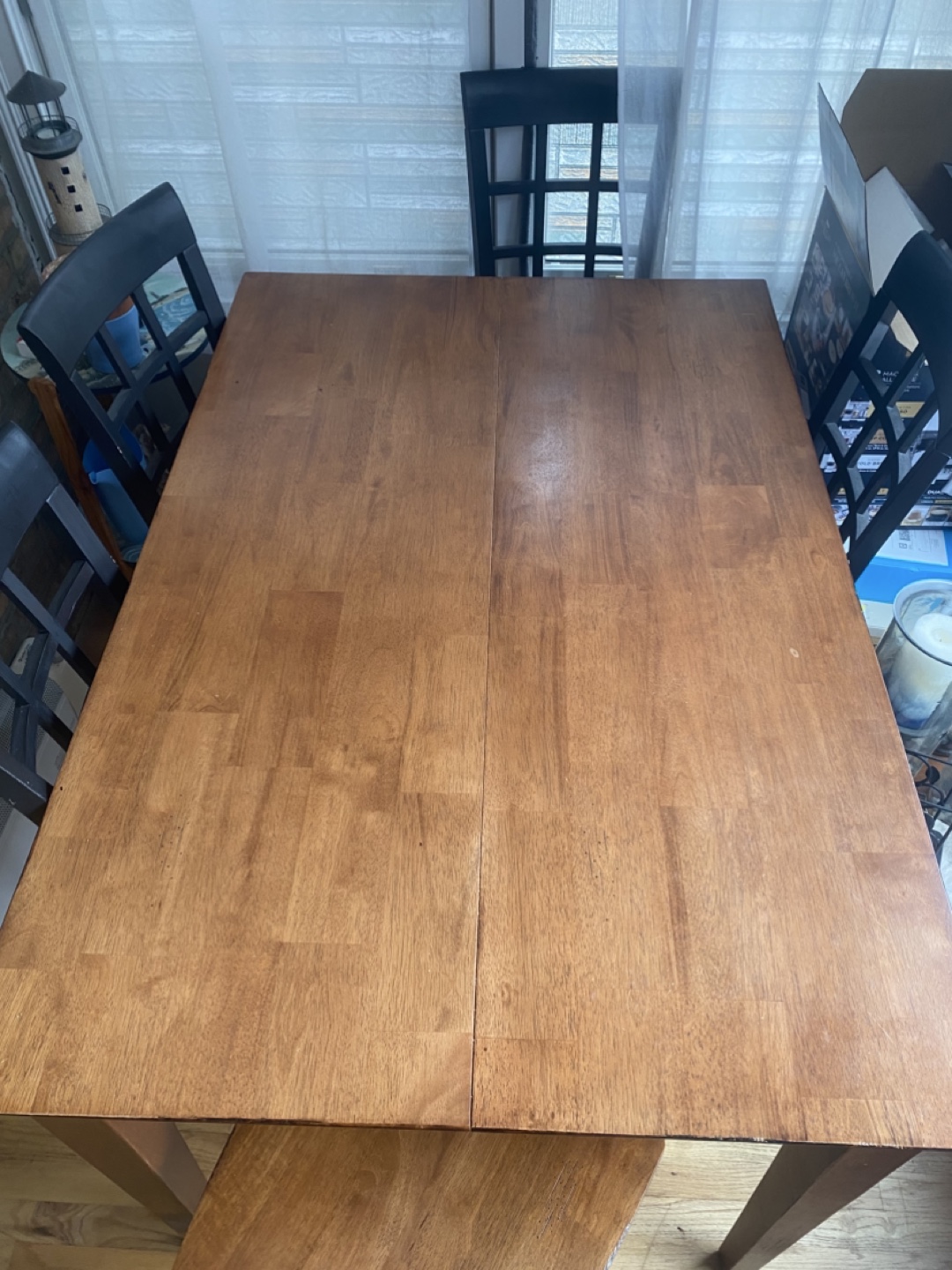 Wood Dining Table with 6 Chairs - photo 2