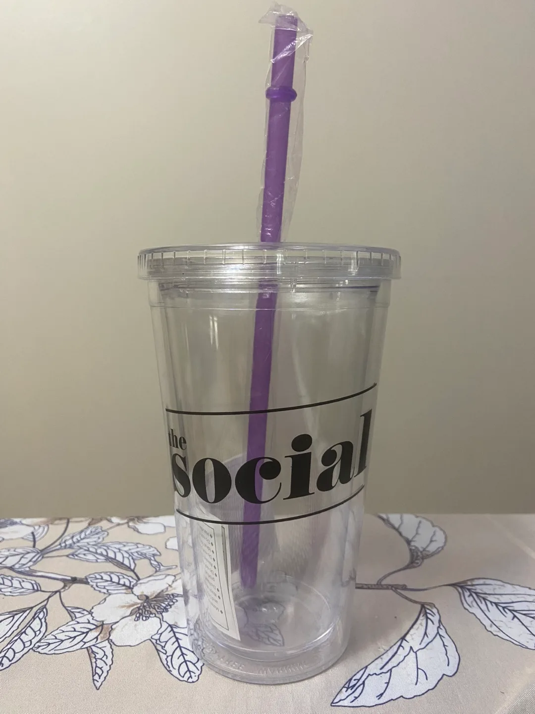 The Social Reusable Tumbler with Straw (New) thumbnail