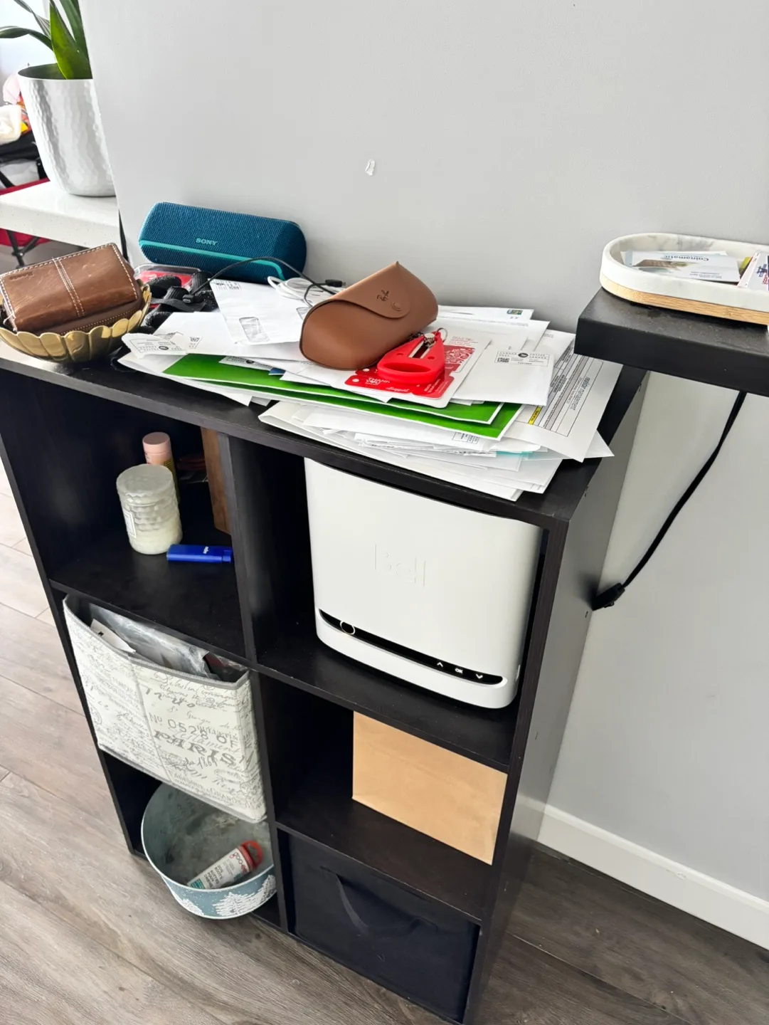 Dark Brown 6-Cube Organizer Cabinet Shelves image indicator(2)