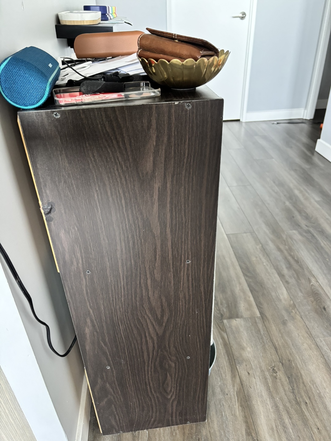 Dark Brown 6-Cube Organizer Cabinet Shelves - photo 4