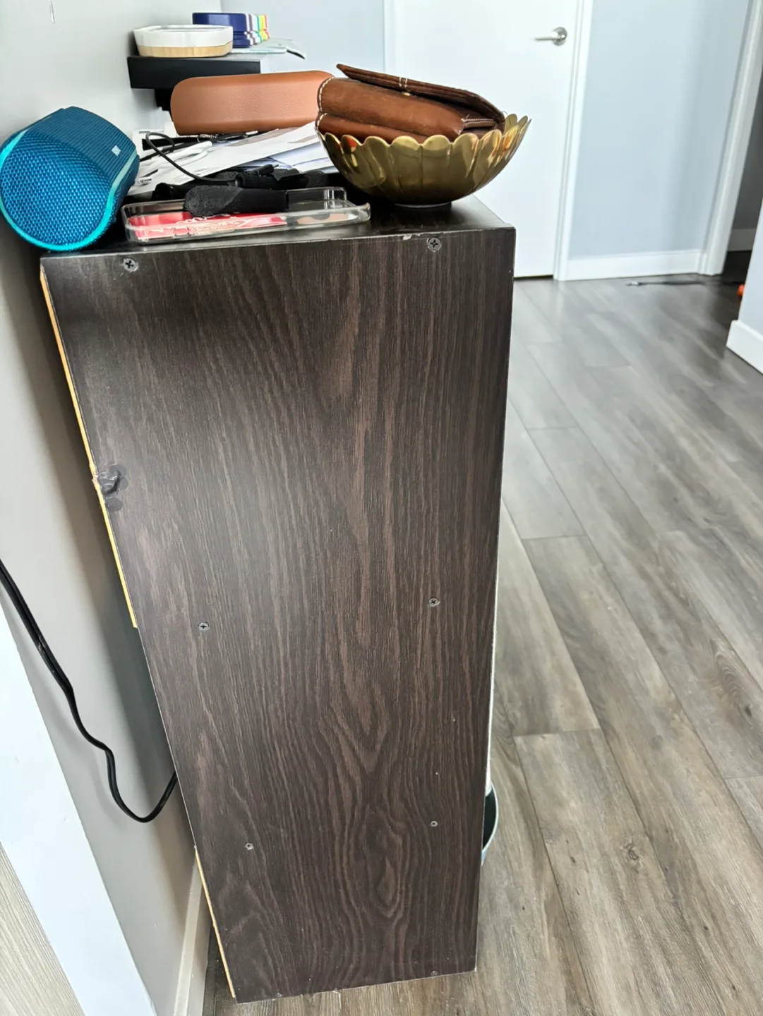 Dark Brown 6-Cube Organizer Cabinet Shelves image indicator(4)