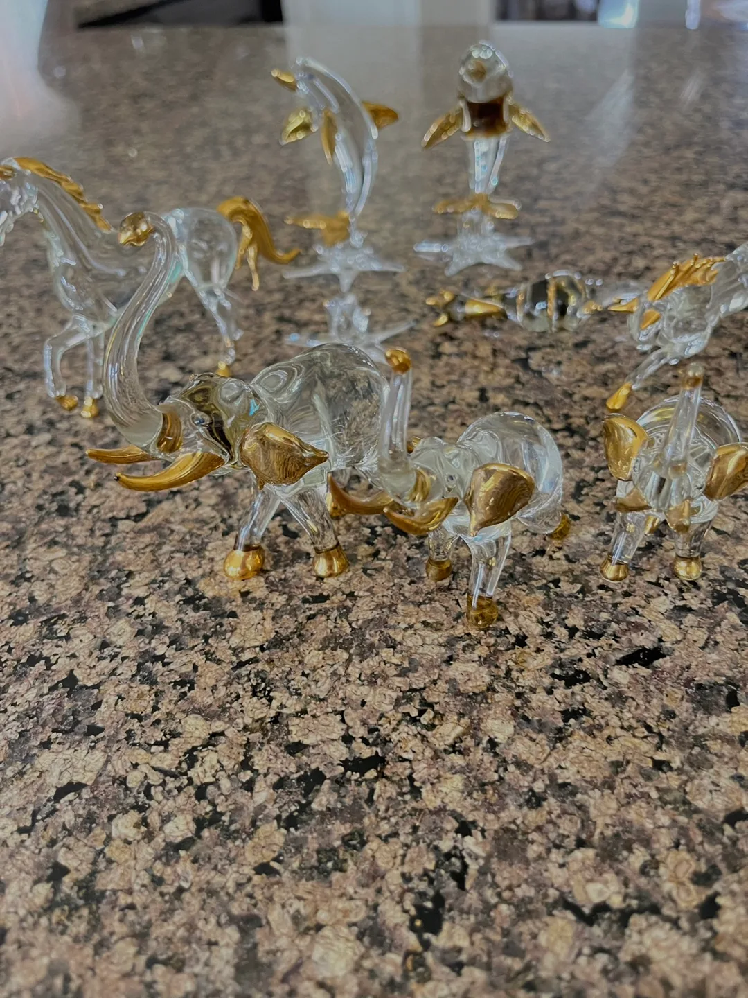 Glass Animal Figurines - Set of 9 image indicator(5)