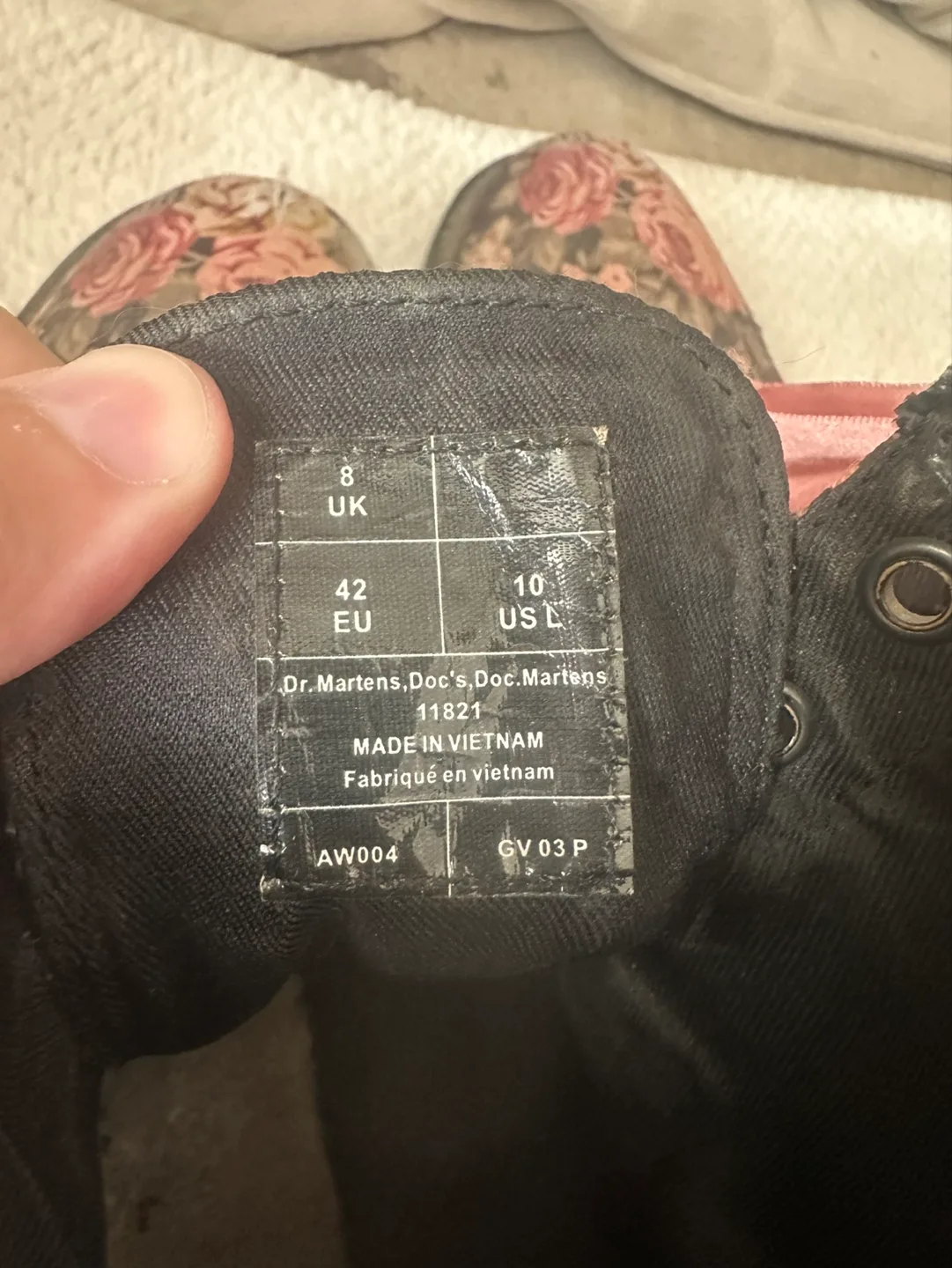 Dr. Martens Floral Boots - Size US 10 image indicator(4)