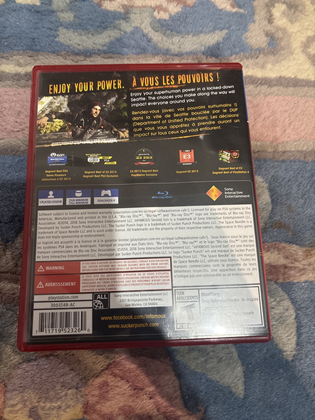 Infamous Second Son PlayStation 4 Game - PlayStation Hits - photo 2