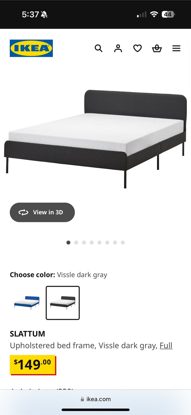 IKEA SLATTUM Bed Frame - Queen Size - photo 3