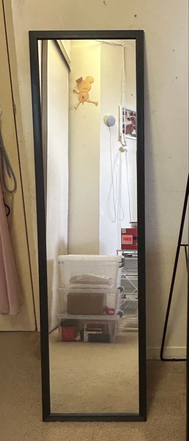 Full-Length Mirror with Black Frame image indicator(3)