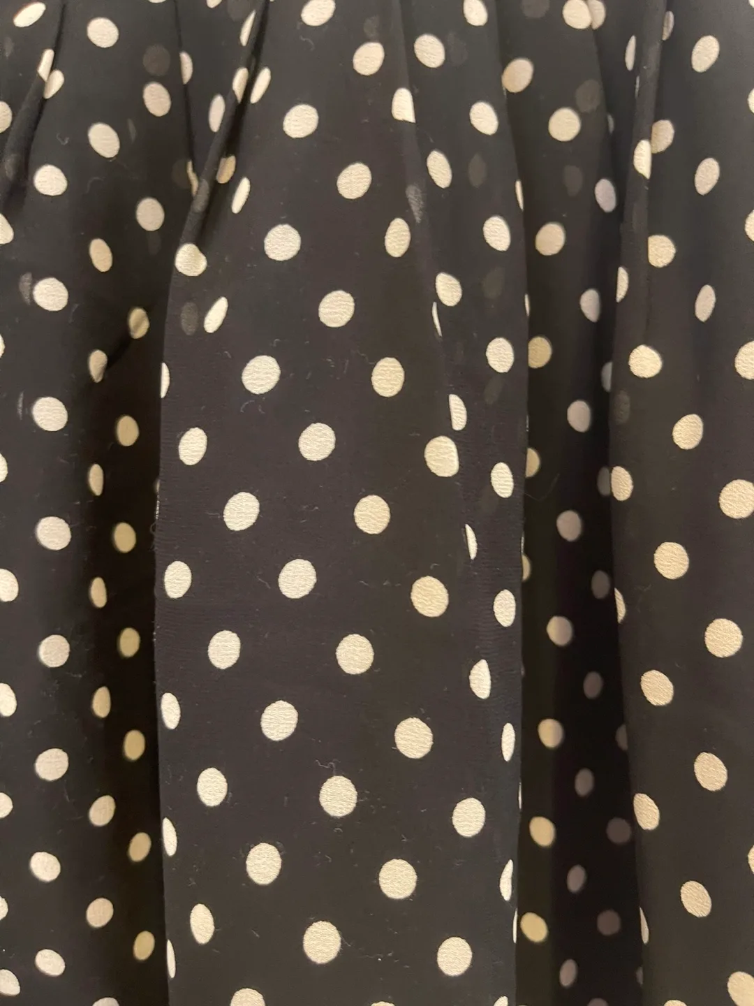 Black and White Polka Dot Midi Skirt image indicator(3)