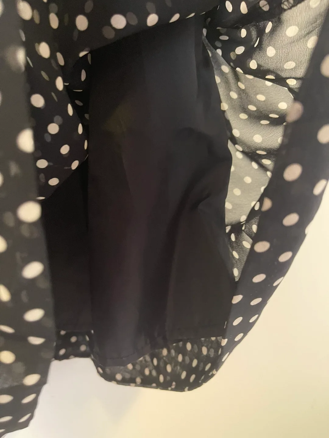 Black and White Polka Dot Midi Skirt image indicator(5)