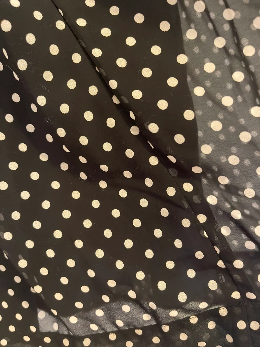 Black and White Polka Dot Midi Skirt image indicator(7)