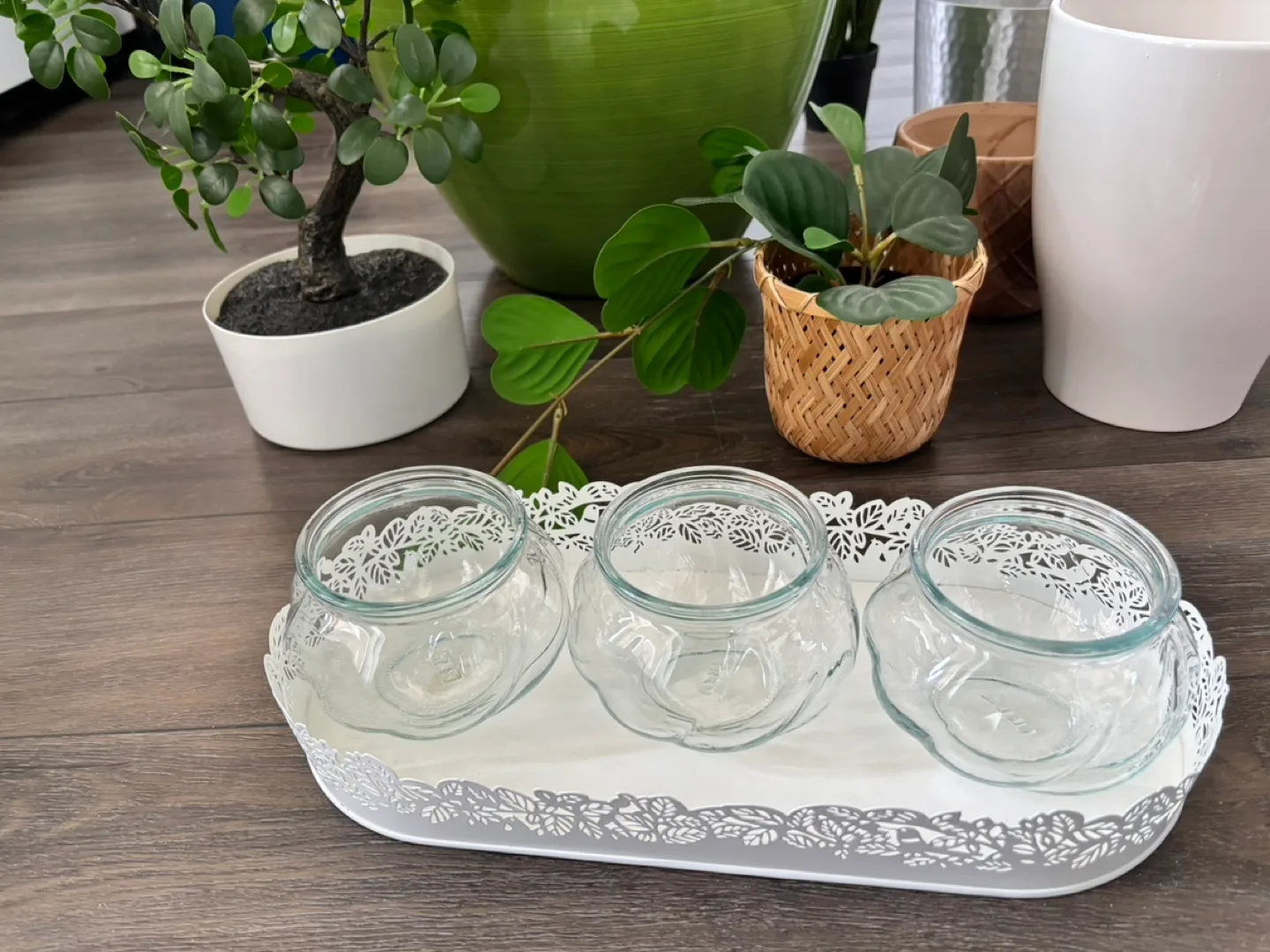 Assorted! Pots, Artificial plants, decorative,and candle holders image indicator(3)