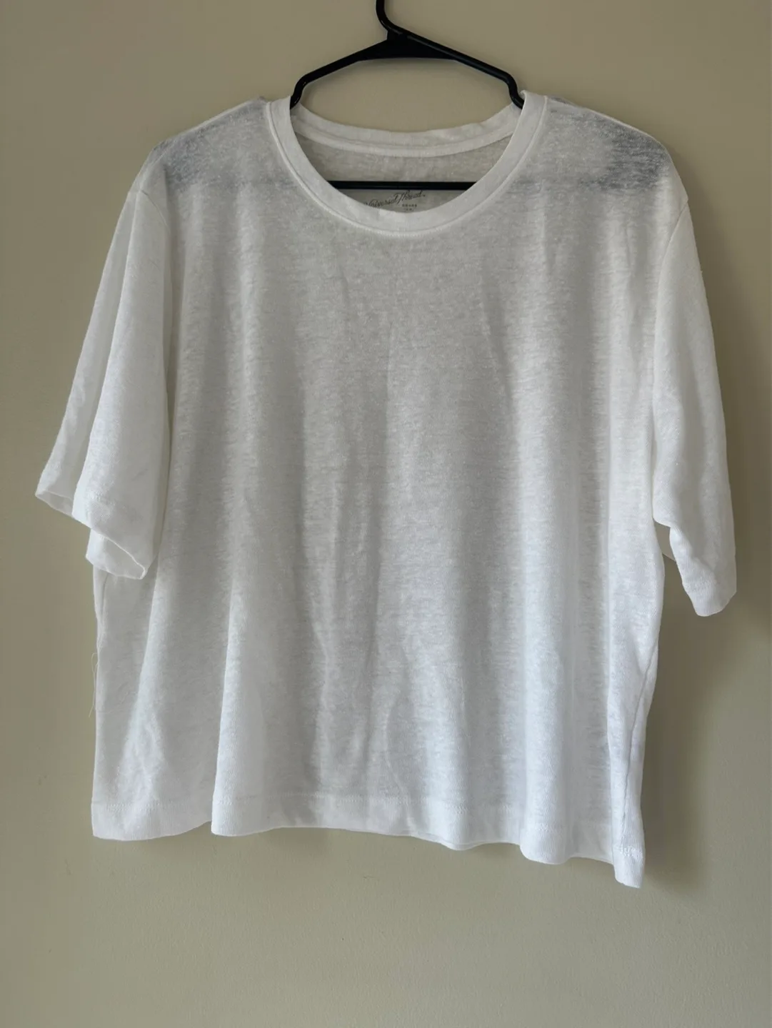 Universal Thread Co. White Cropped T-Shirt - Size L thumbnail