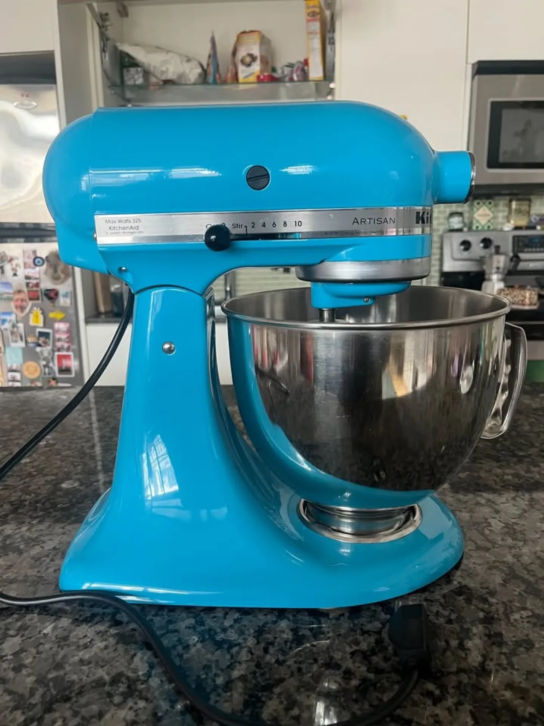 Kitchen Aid Artisan Series 5-Quart Stand Mixer (Crystal Blue) thumbnail