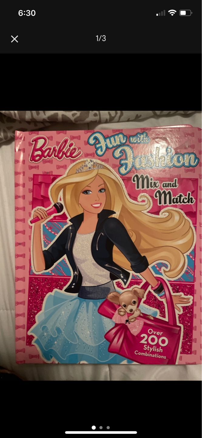 Barbie Fun with Fashion Mix and Match Activity Book