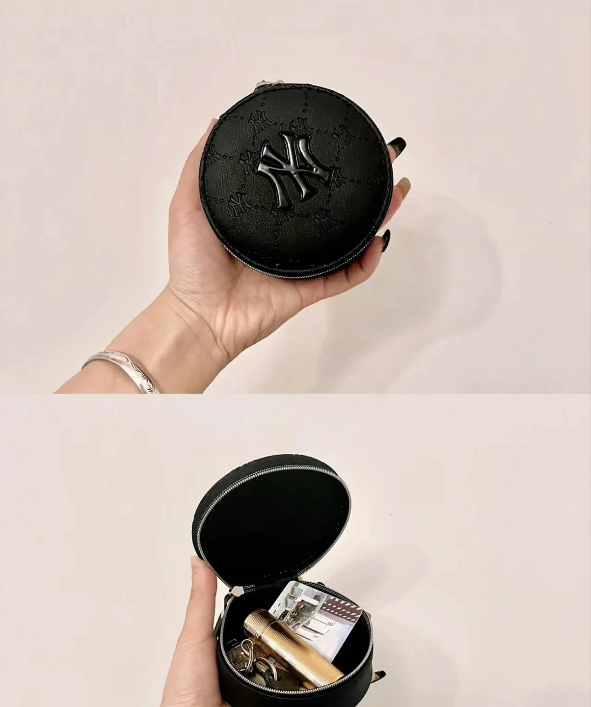 NY Yankees Logo Round Coin Purse image indicator(4)