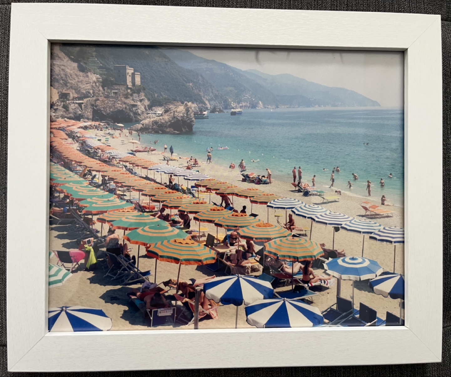 Framed Beach Scene Print