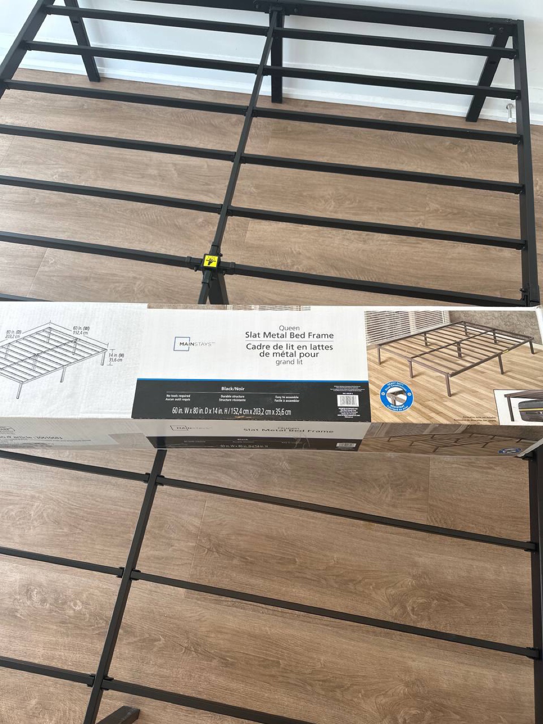 Queen Metal Slat Bed Frame - photo 2