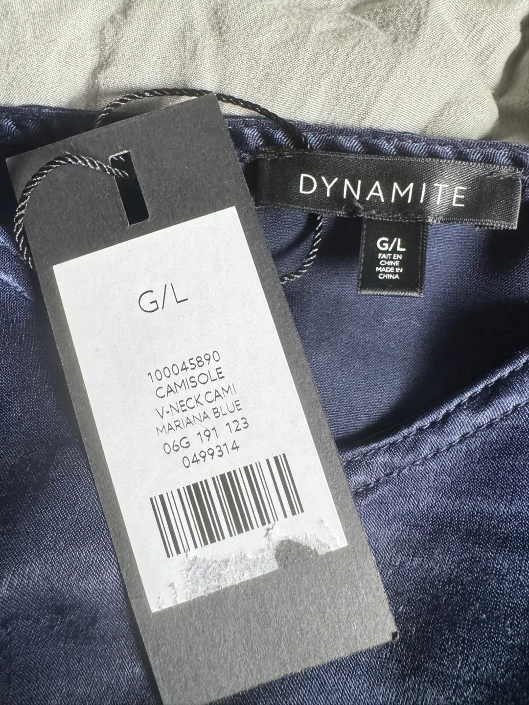 Dynamite, Navy Blue Silk Top image indicator(2)